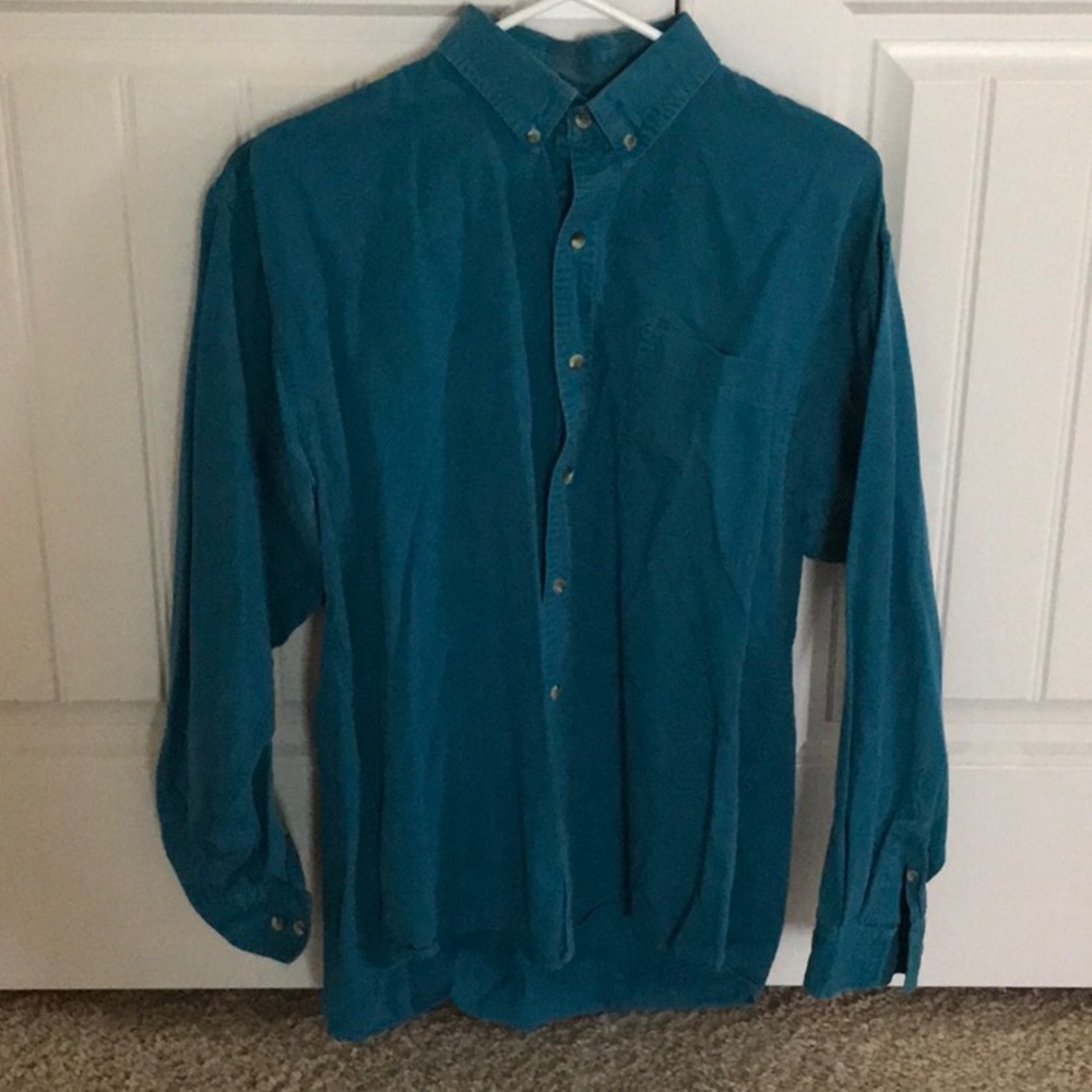 Men’s Teal colored button down